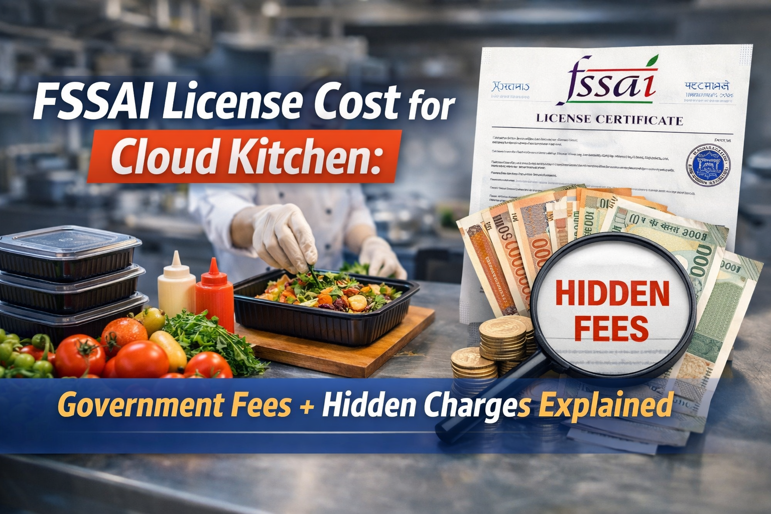 FSSAI License Cost for Cloud Kitchen