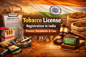 Tobacco license registration process in India