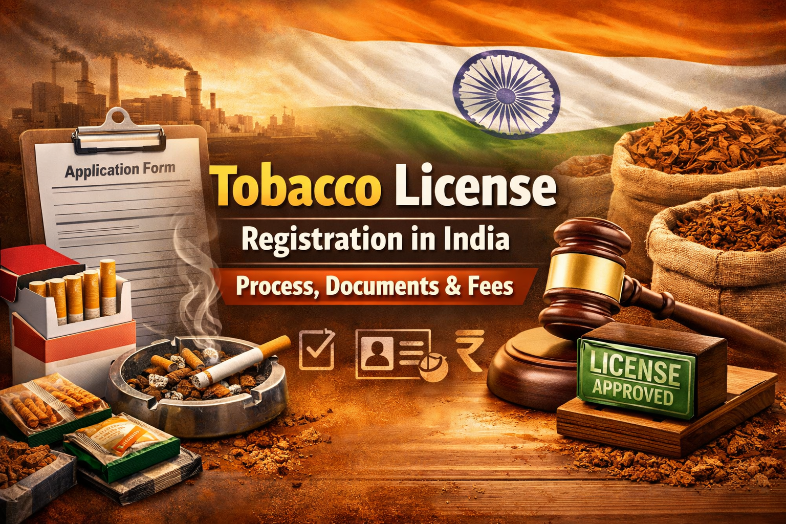 Tobacco license registration process in India